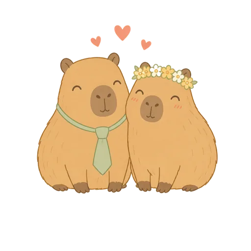 Mascotte capybara du weekend EVG EVJF